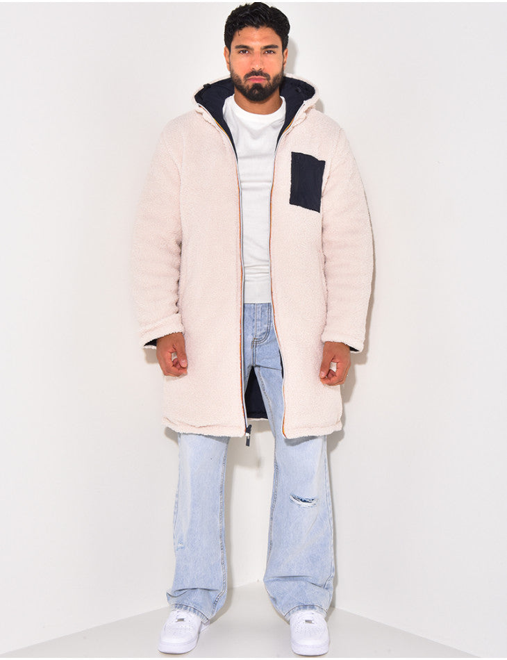 Unisex Hoodie with Teddy Fleece Cozy Fit