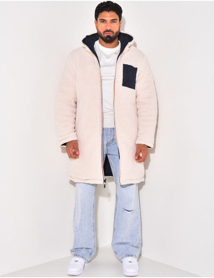 Unisex Hoodie with Teddy Fleece Cozy Fit