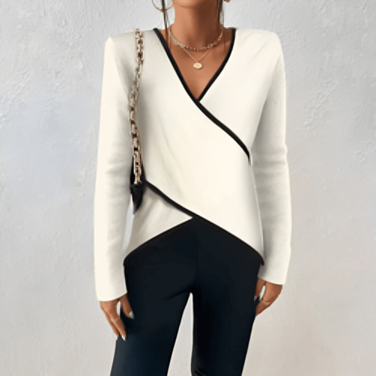 Womens Wrap Sweater V-Neck Stylish Fit
