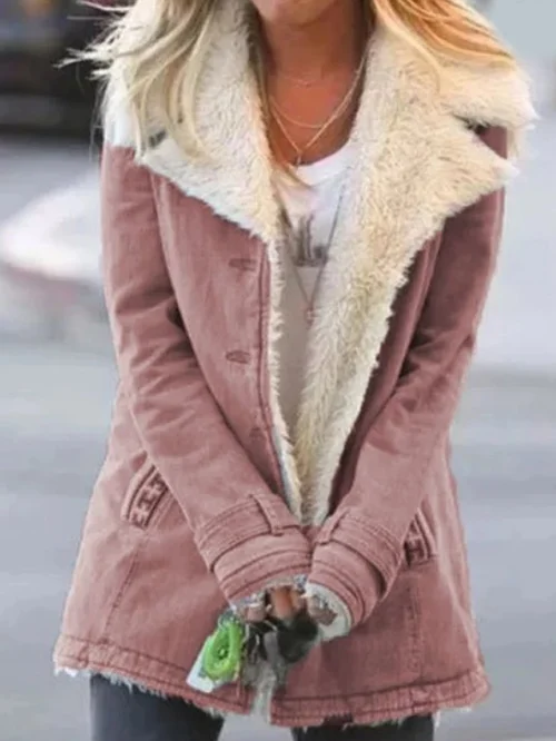 Womens Snap-Front Coat Classic Fit