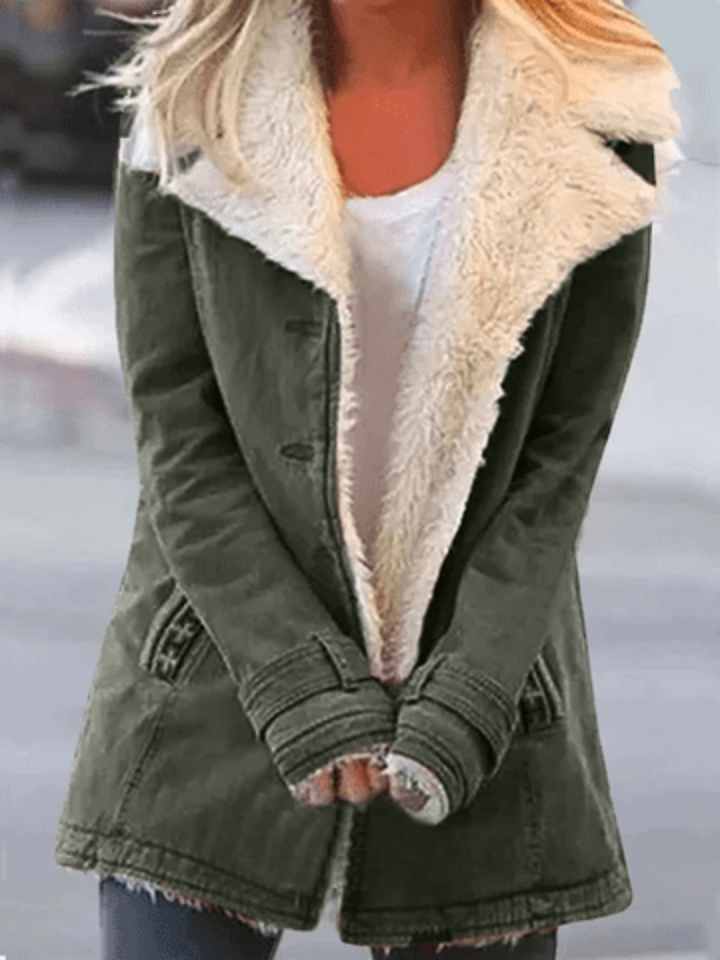 Womens Parka Coat Insulated Warm Fit