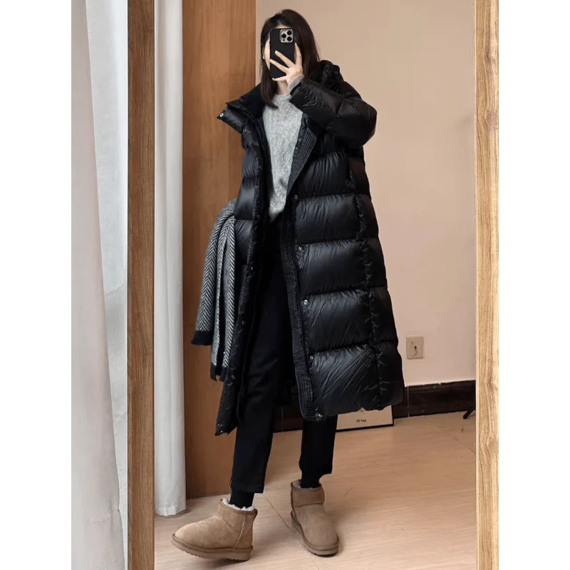 Womens Long Padded Jacket Insulated Winter Warm