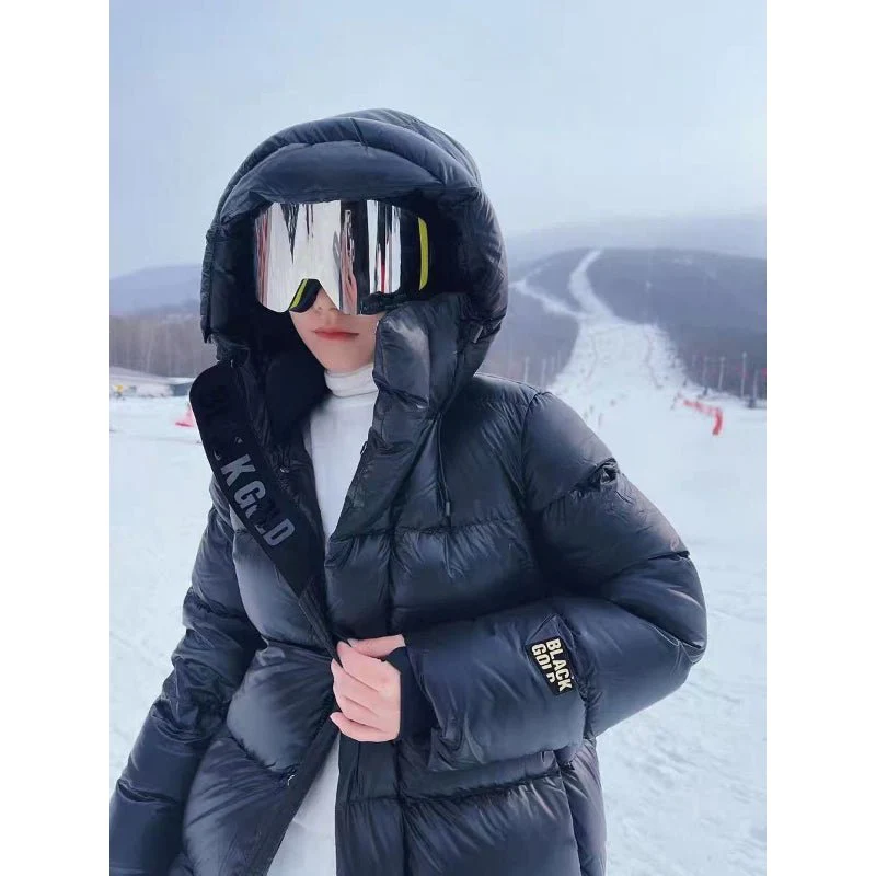 Womens Long Padded Jacket Insulated Winter Warm