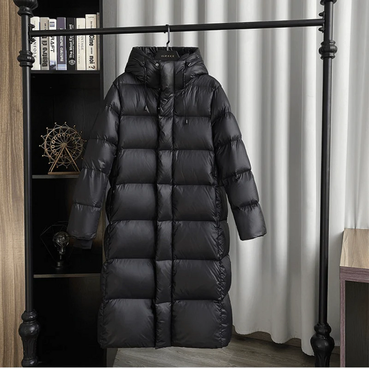 Womens Long Padded Jacket Insulated Winter Warm - BritishMode