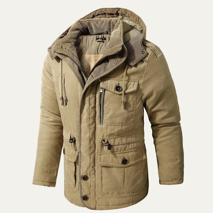 Mens Insulated Parka Military Style Cold Weather