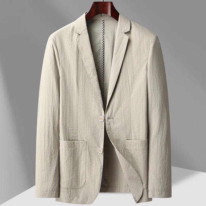 Mens Linen Blazer Relaxed Fit Tailored Style