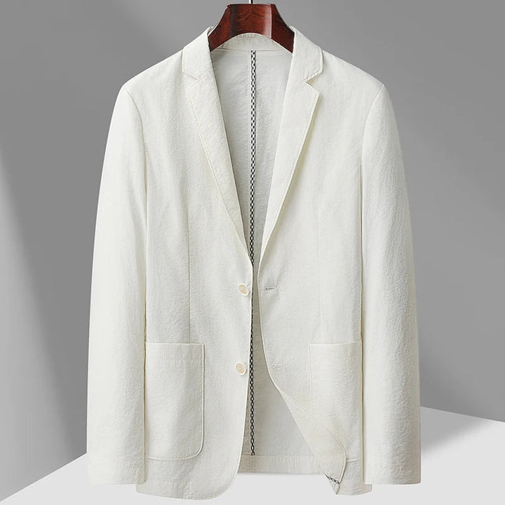 Mens Linen Blazer Relaxed Fit Tailored Style