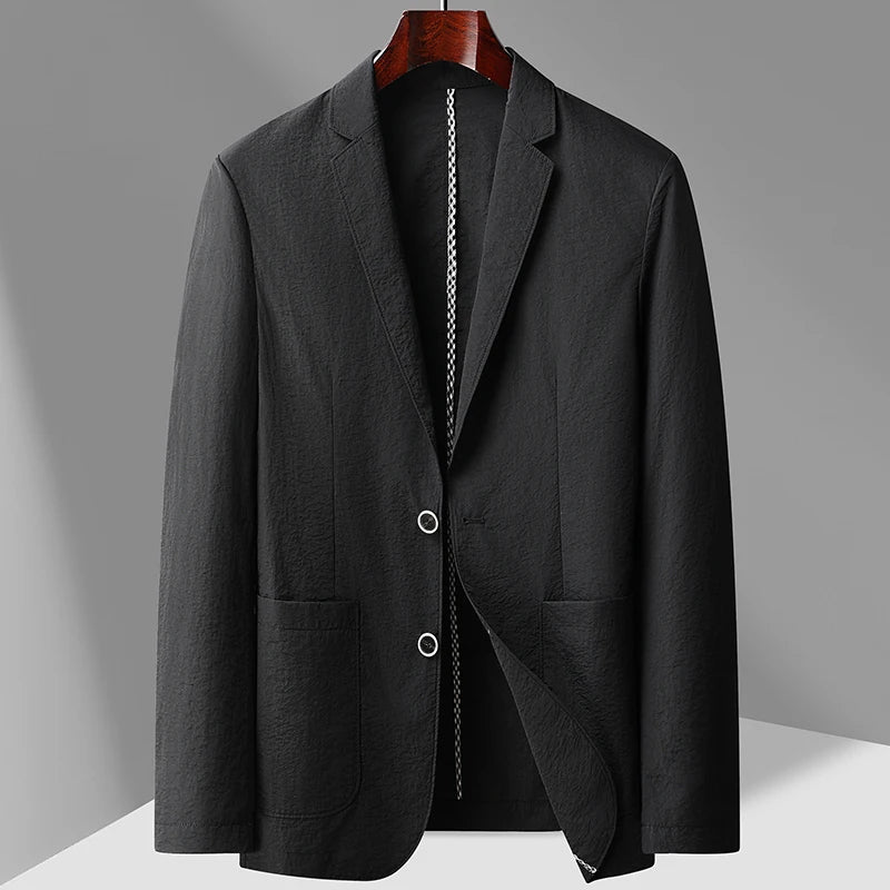 Mens Linen Blazer Relaxed Fit Tailored Style