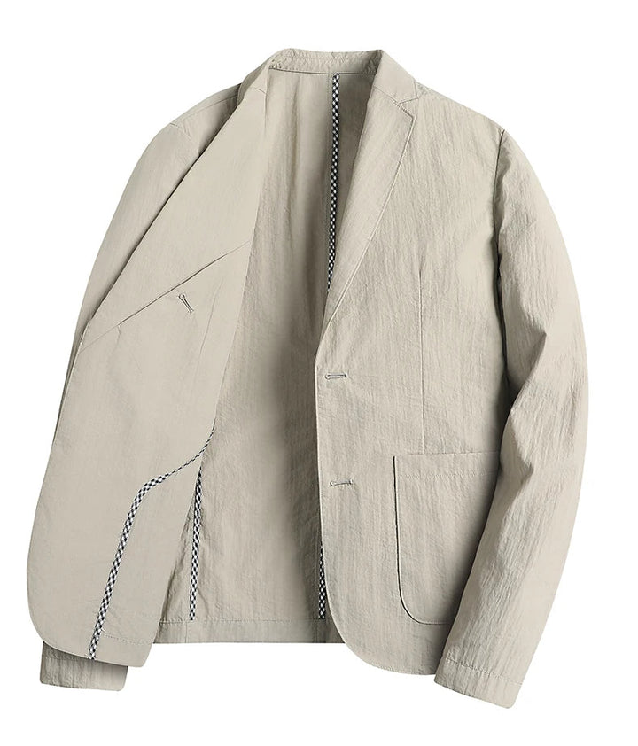 Mens Linen Blazer Relaxed Fit Tailored Style