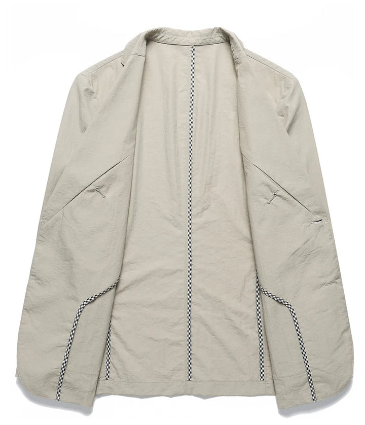 Mens Linen Blazer Relaxed Fit Tailored Style