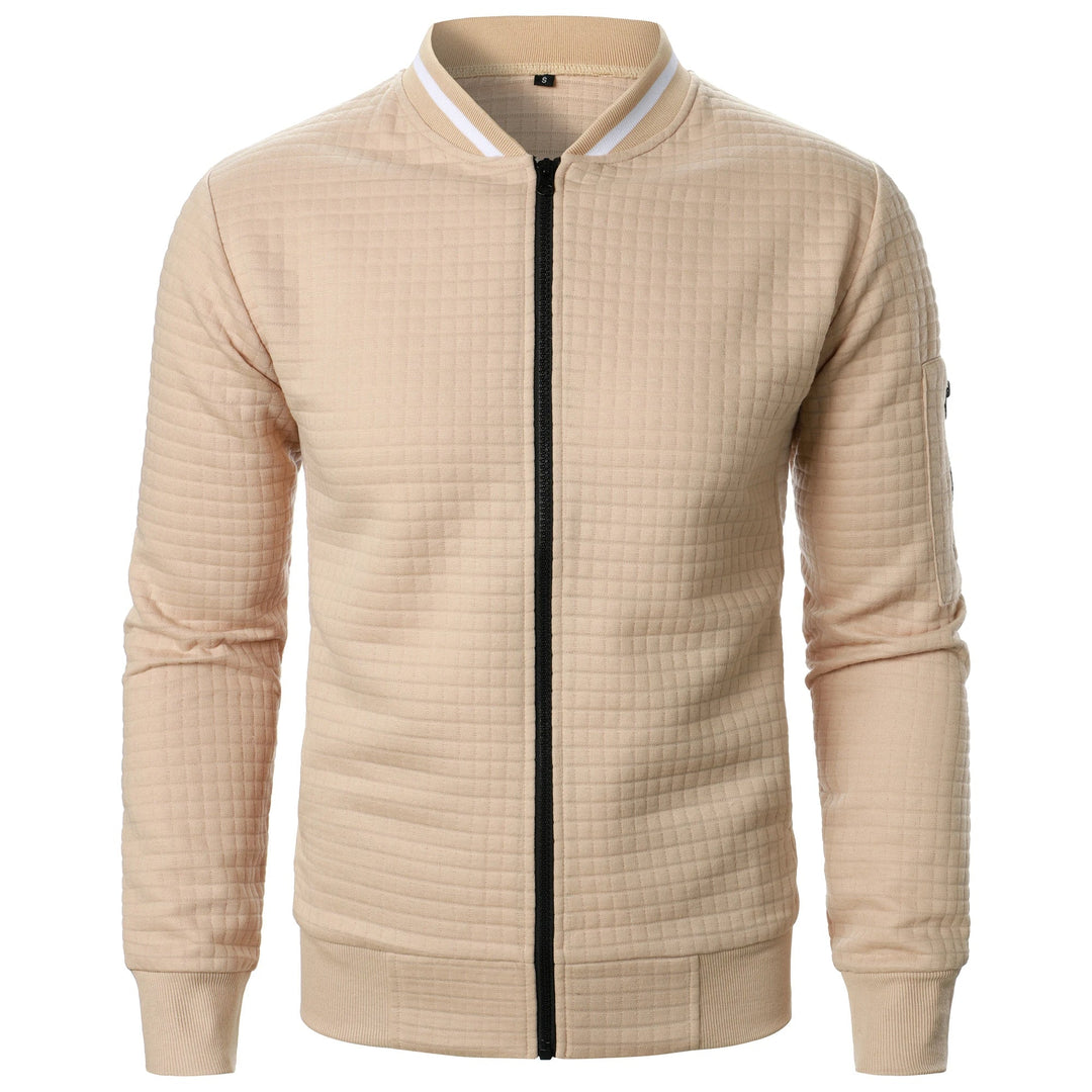 Mens Cotton Cardigan with Zip Tailored Fit - BritishMode