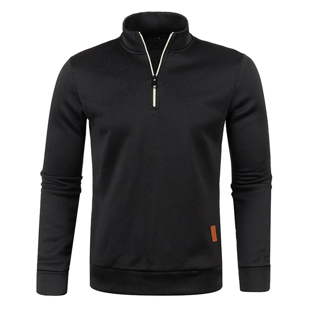 Mens Half Zip Fleece Pullover Jumper Casual Fit