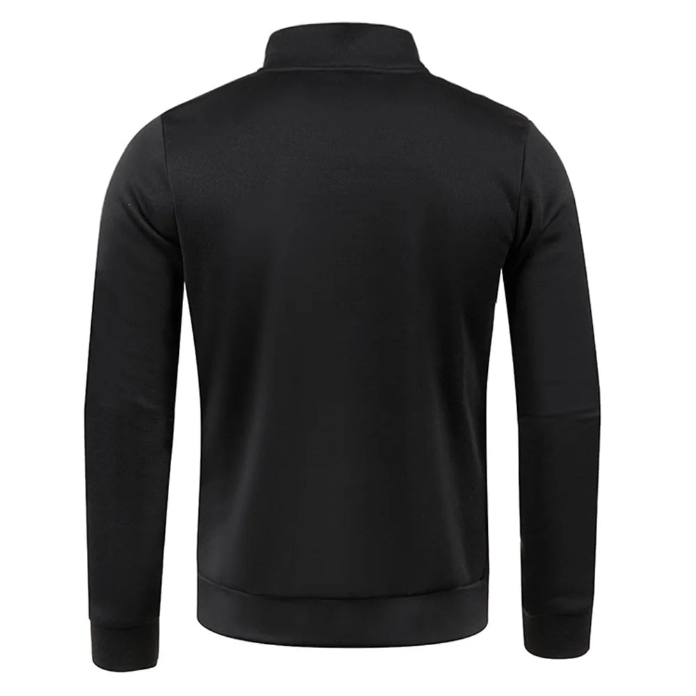 Mens Half Zip Fleece Pullover Jumper Casual Fit