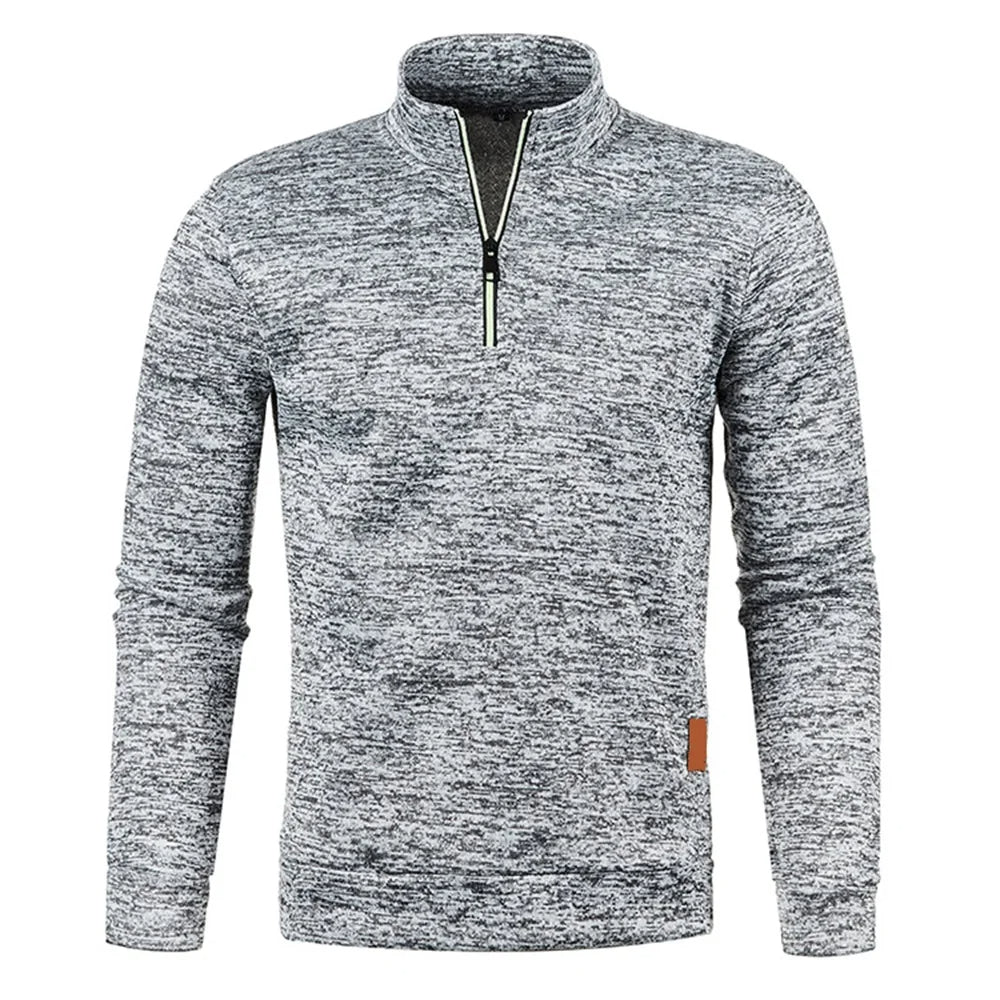 Mens Half Zip Fleece Pullover Jumper Casual Fit
