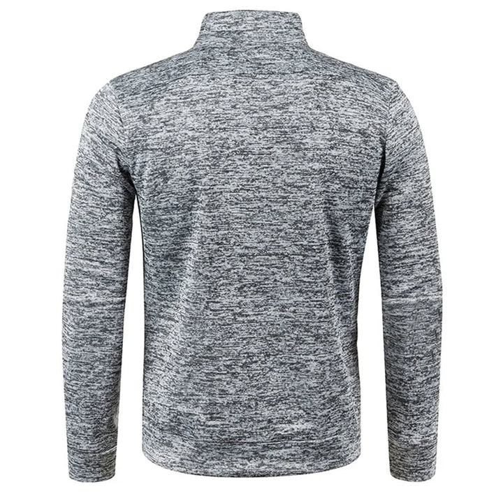 Mens Sweatshirt Quarter Zip Mock Collar