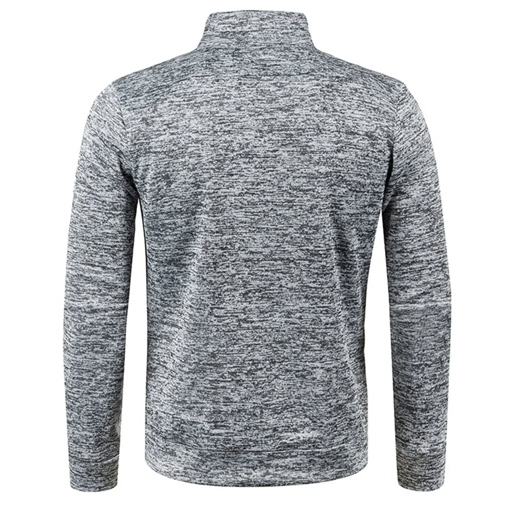 Mens Half Zip Fleece Pullover Jumper Casual Fit