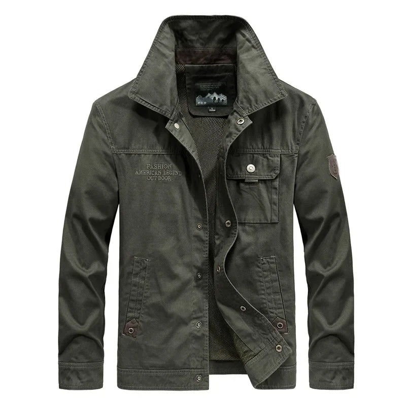 Mens Tactical Cargo Jacket Durable Explorer Style