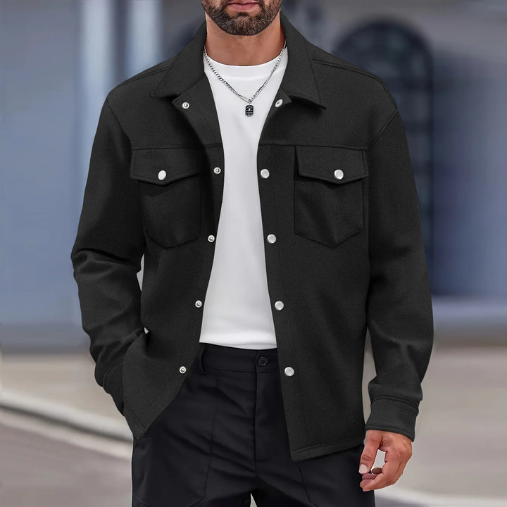 Mens Lightweight Shirt Jacket Relaxed Fit