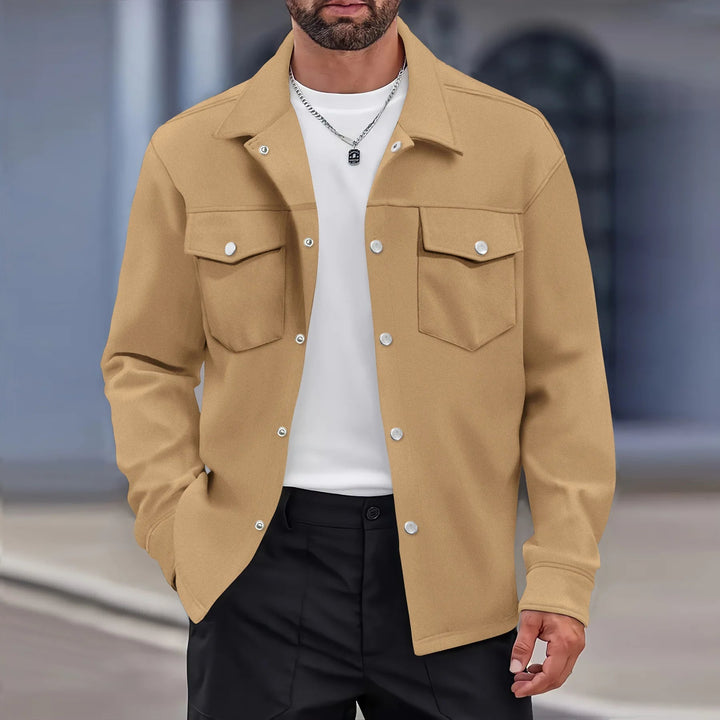 Mens Lightweight Shirt Jacket Relaxed Fit