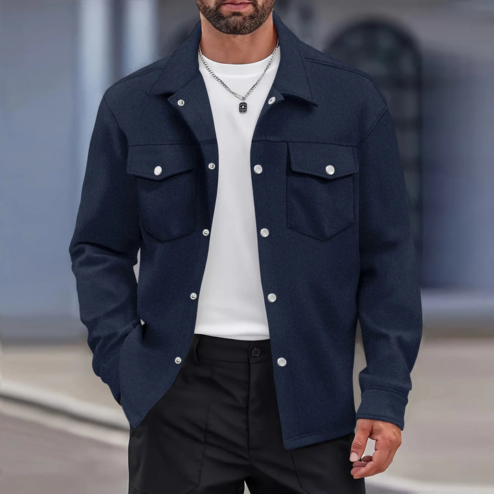 Mens Lightweight Shirt Jacket Relaxed Fit