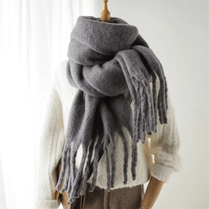 Womens Cashmere Scarf Soft Tassel Detail Warm Style