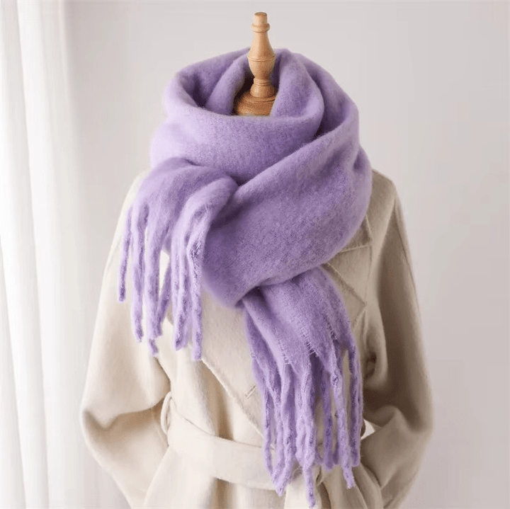 Womens Cashmere Scarf Soft Tassel Detail Warm Style