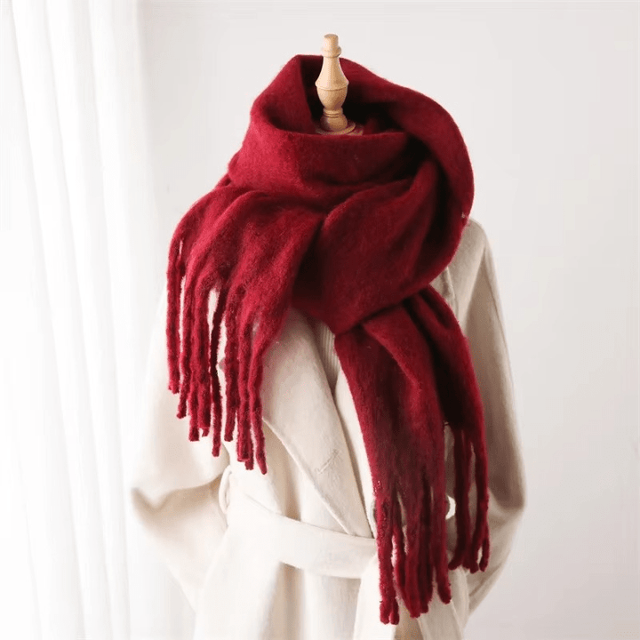 Womens Cashmere Scarf Soft Tassel Detail Warm Style