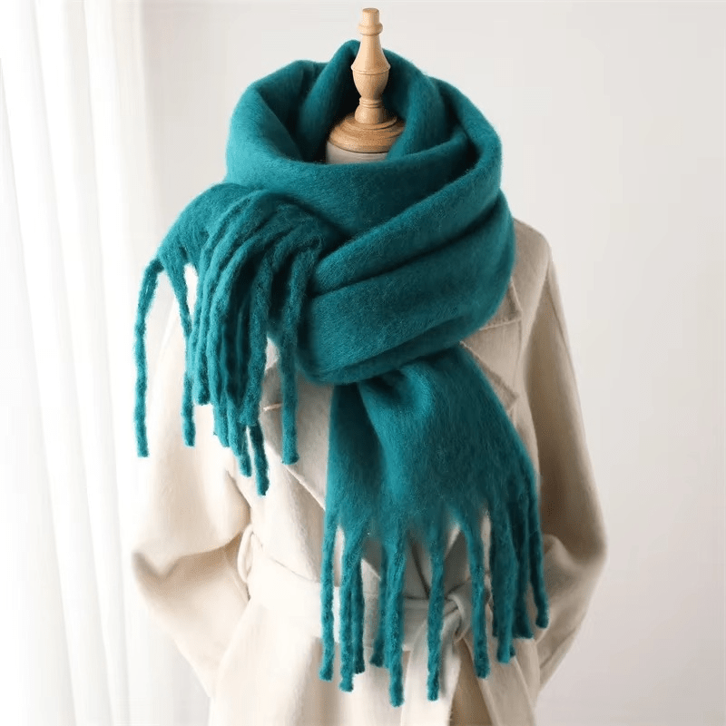Womens Cashmere Scarf Soft Tassel Detail Warm Style