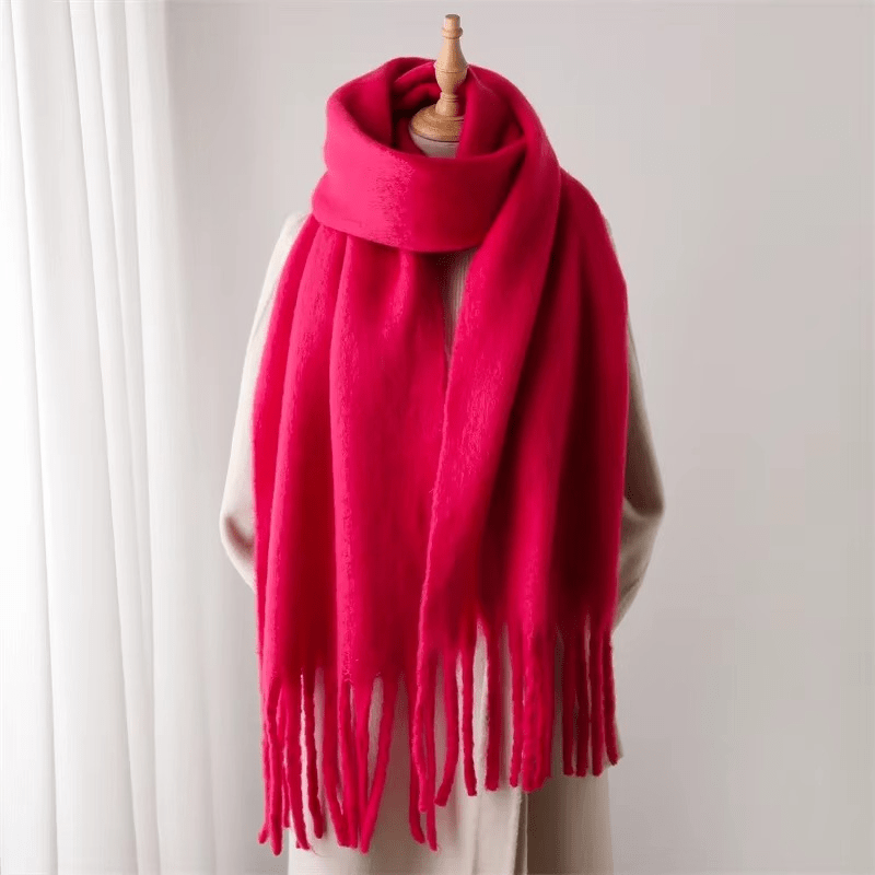 Womens Cashmere Scarf Soft Tassel Detail Warm Style