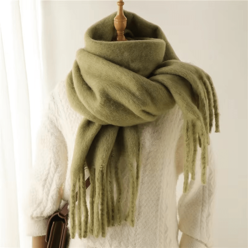 Womens Cashmere Scarf Soft Tassel Detail Warm Style