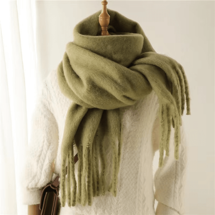 Womens Cashmere Scarf Soft Tassel Detail Warm Style