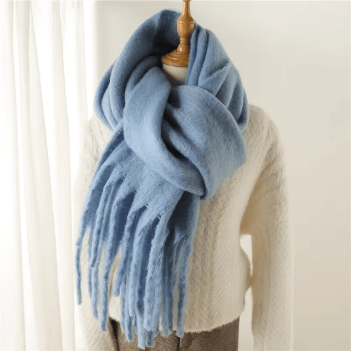 Womens Cashmere Scarf Soft Tassel Detail Warm Style