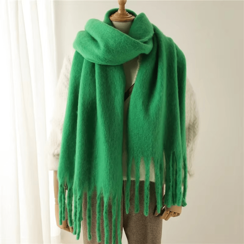 Womens Cashmere Scarf Soft Tassel Detail Warm Style