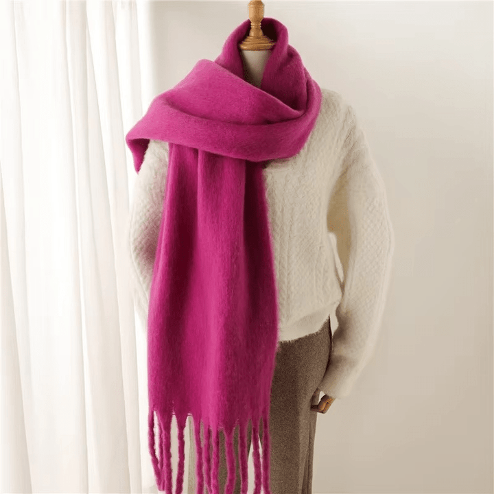 Womens Cashmere Scarf Soft Tassel Detail Warm Style