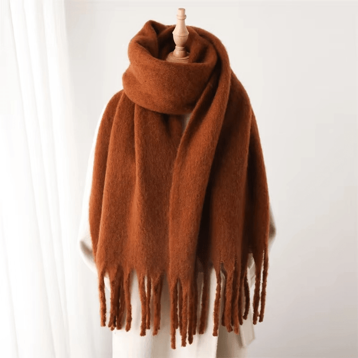 Womens Cashmere Scarf Soft Tassel Detail Warm Style