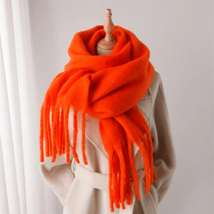 Womens Cashmere Scarf Soft Tassel Detail Warm Style