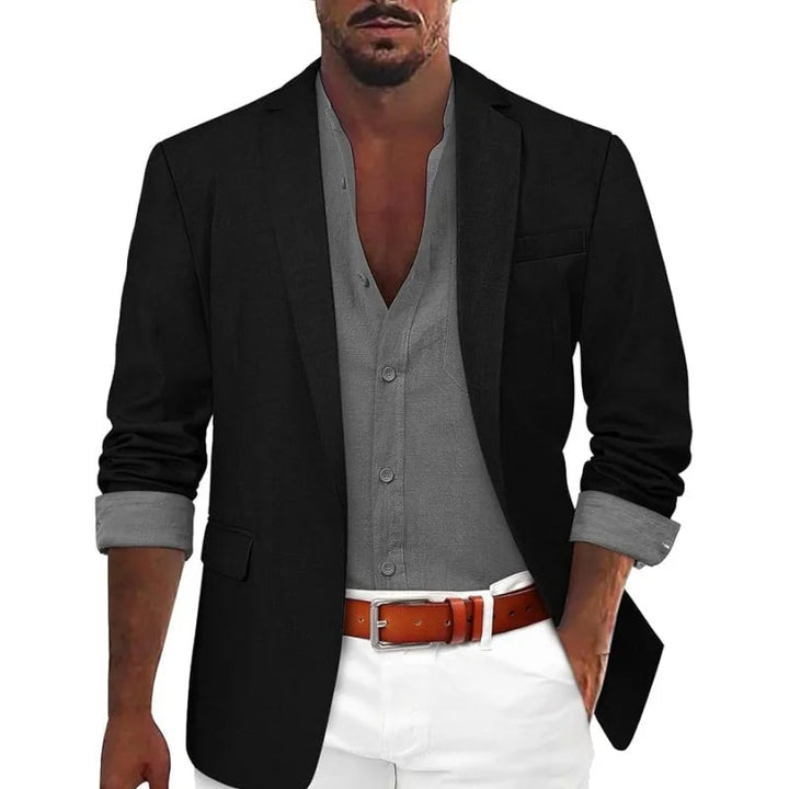 Mens Cotton Blazer Tailored Fit Jacket