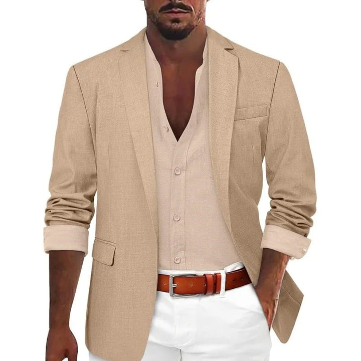 Mens Cotton Blazer Tailored Fit Jacket