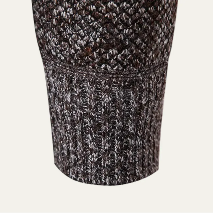 Mens Fleece Cardigan Zip-Up Winter Style