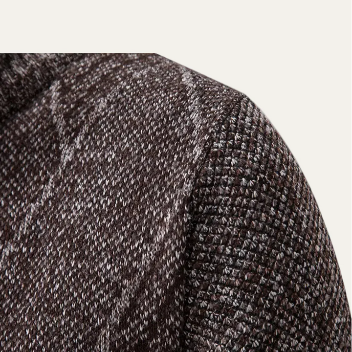 Mens Fleece Cardigan Zip-Up Winter Style