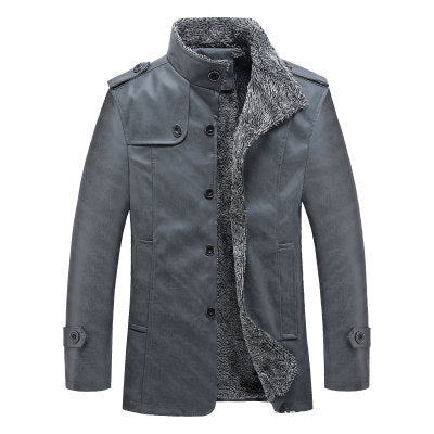 Mens Leather Jacket with Fleece Lining Regular Fit
