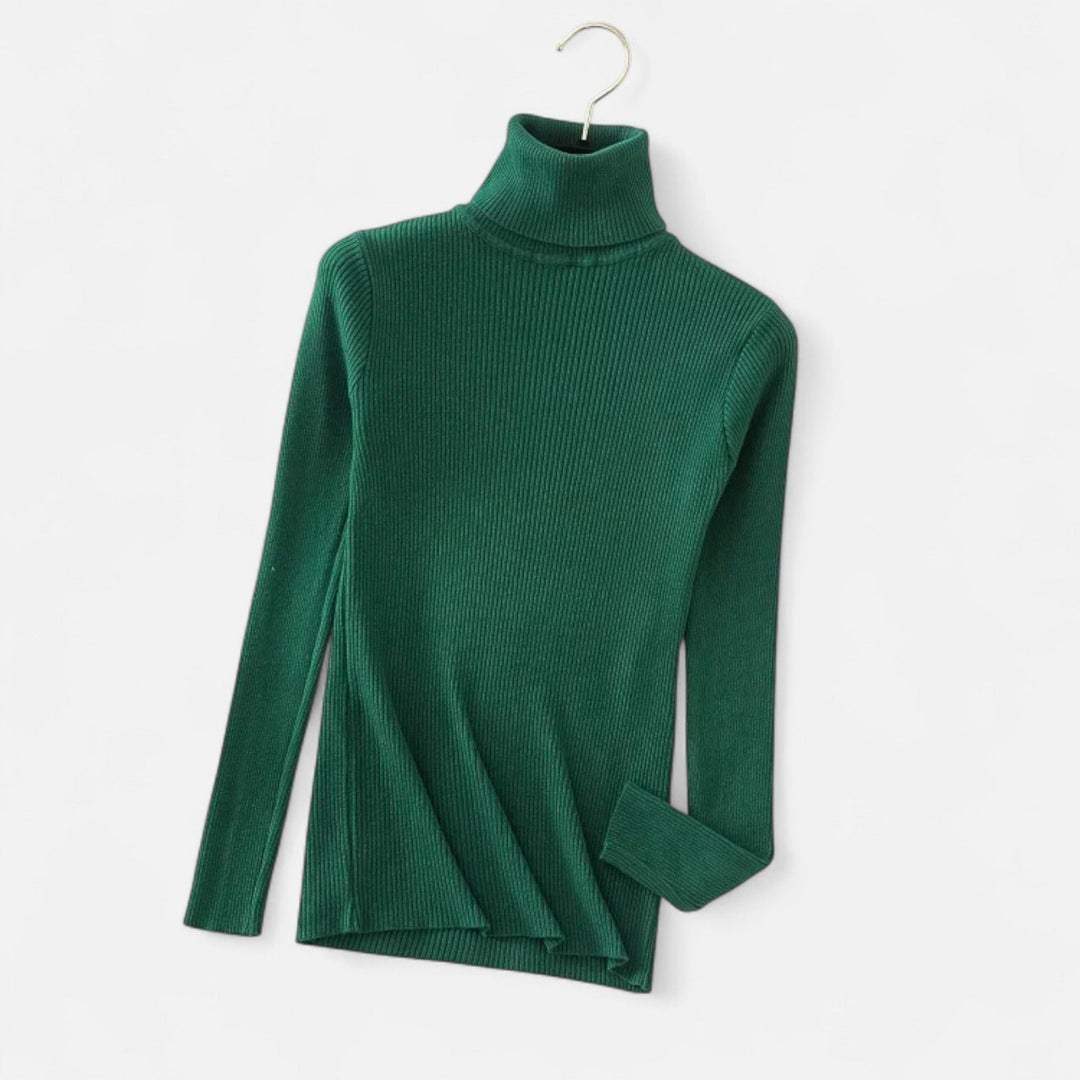 Womens Cashmere Sweater Turtleneck Slim Fit