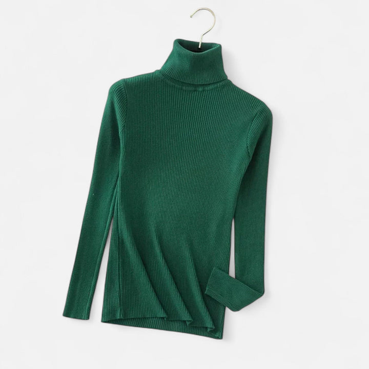 Womens Cashmere Sweater Turtleneck Slim Fit