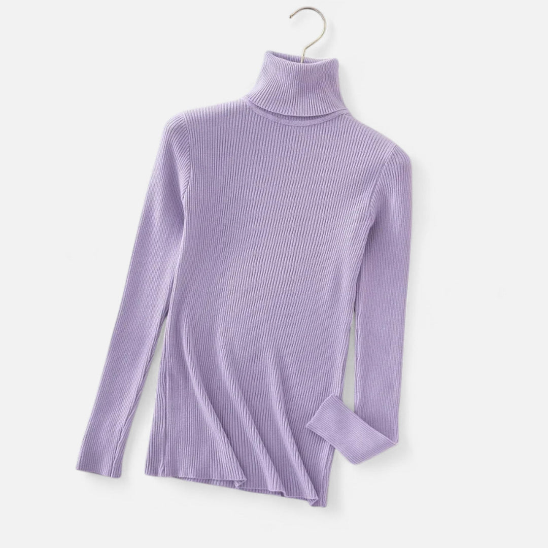 Womens Cashmere Sweater Turtleneck Slim Fit