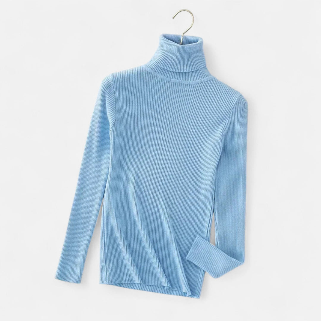 Womens Cashmere Sweater Turtleneck Slim Fit