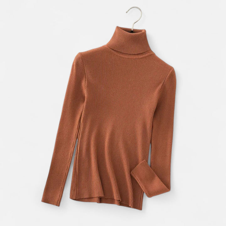 Womens Cashmere Sweater Turtleneck Slim Fit - BritishMode