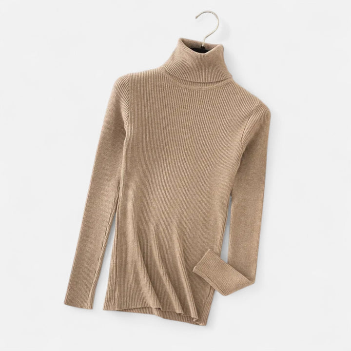 Womens Cashmere Sweater Turtleneck Slim Fit