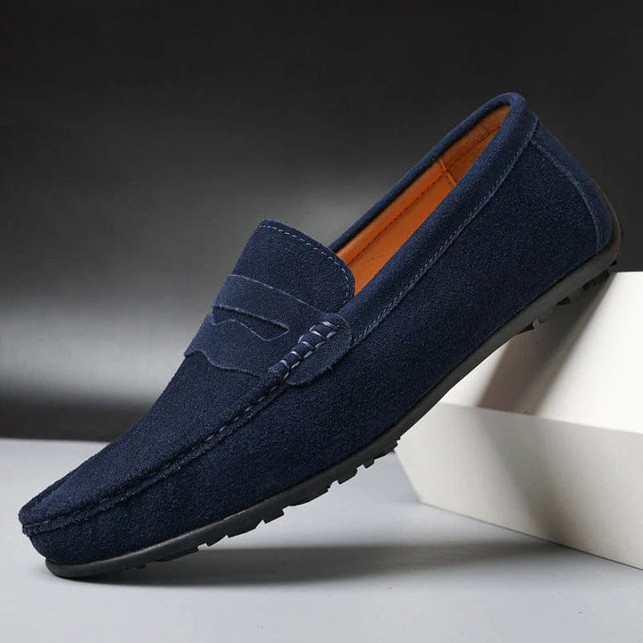 Mens Loafers Suede Upper Cushioned Insole