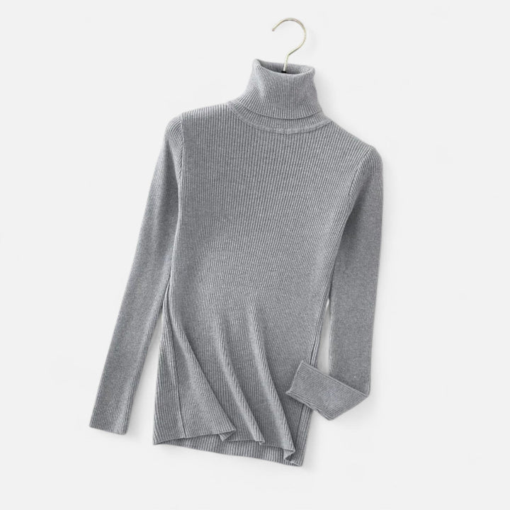 Womens Cashmere Sweater Turtleneck Slim Fit