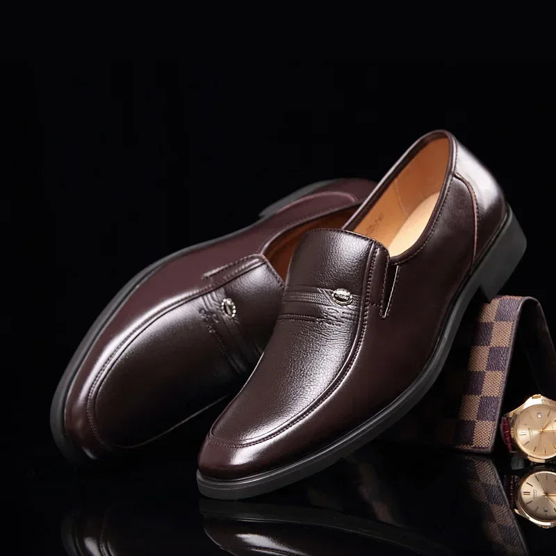 Mens Oxford Shoes Synthetic Leather Stylish Fit - BritishMode